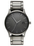 Фото #1 товара Мужские наручные часы с черным браслетом MVMT D-MM01-GR Classic Monochrome Link Mens 45mm 3ATM
