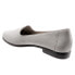 Фото #5 товара Trotters Liz Tumbled T1807-020 Womens Gray Extra Wide Loafer Flats Shoes
