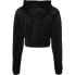 URBAN CLASSICS Cropped Velvet Oversized Big hoodie