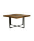 Фото #1 товара Captivating Coffee Table Mango Wood Top, Iron Cross Base