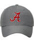 Фото #3 товара Men's Gray Alabama Crimson Tide Primary Logo Staple Adjustable Hat