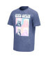 Фото #2 товара Men's Blue Janis Joplin Squares Washed Graphic T-shirt