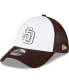 Фото #2 товара Men's Brown and White San Diego Padres 2023 On-Field Batting Practice 39THIRTY Flex Hat