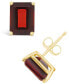 ფოტო #2 პროდუქტის Garnet (3-7/8 ct. t.w.) Stud Earrings in 14K Yellow Gold or 14K White Gold