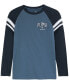 ფოტო #1 პროდუქტის Big Boys Squad Raglan Sleeve Taped Long-Sleeve T-Shirt