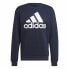 Фото #6 товара Толстовка без капюшона мужская Adidas Essentials Big Logo Тёмно Синий Темно-синий