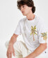 Men's Palm Tree Collage Logo Graphic T-Shirt