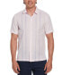 Men's Tri-Panel Short Sleeve Button-Front Shirt