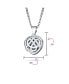 ფოტო #3 პროდუქტის Small BFF Infinity Knot Celtic Heart Lockets For Women Aromatherapy Essential Oil Perfume Diffuser Photo Holder Silver Necklace Pendant