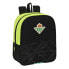 School Bag Real Betis Balompié Black Lime 22 x 27 x 10 cm