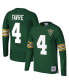 Фото #5 товара Men's Brett Favre Green Green Bay Packers 1994 Retired Player Name and Number Long Sleeve T-shirt