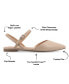 ფოტო #21 პროდუქტის Women's Martine Buckle Pointed Toe Flats