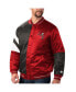 ფოტო #5 პროდუქტის Men's Red, Black Tampa Bay Buccaneers Leader Varsity Satin Full-Snap Jacket