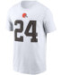 ფოტო #3 პროდუქტის Men's Nick Chubb White Cleveland Browns Player Name and Number T-shirt