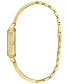 ფოტო #2 პროდუქტის Eco-Drive Women's Crystal Gold-Tone Stainless Steel Bangle Bracelet Watch 23mm