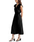 Women's Allegra Split-Neck Cap-Sleeve Dress