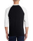 ფოტო #2 პროდუქტის Men's Raglan Sleeves Brooklyn Crown Baseball Word Art T-shirt