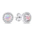 Charming Silver Opal Jewelry Set SET225WP (Earrings, Necklace)