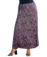 Фото #4 товара Plus Size Abstract Floral A-line Maxi Skirt