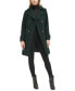 Фото #4 товара Women's Petite Notched-Collar Double-Breasted Cutaway Coat