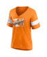 ფოტო #3 პროდუქტის Women's Tennessee Orange Tennessee Volunteers Fan V-Neck T-shirt