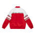 Mitchell & Ness Special Script Heavyweight Satin Football Jacket Mens Red Casual