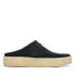 Фото #2 товара Clarks Wallabee Cup LO 26169189 Womens Black Suede Clogs Sandals Shoes