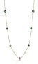 Gold Plated Necklace with Colored Crystals Phoebe EWN23095G