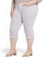 Фото #2 товара Plus Size Marilyn Straight Crop Cuff Jeans