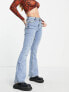 Фото #4 товара Topshop Jamie flare jeans in bleach