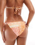 River Island paisley print bikini bottoms in coral