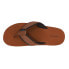 Фото #4 товара London Fog Tyrone Flip Flops Mens Brown Casual Sandals CL30379M-T