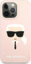 Фото #3 товара Karl Lagerfeld Etui Karl Lagerfeld KLHCP13LSLKHLP Apple iPhone 13 Pro jasnoróżowy/light pink hardcase Silicone Karl`s Head