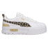 Фото #2 товара Puma Mayze Wild Leopard Lace Up Womens White Sneakers Casual Shoes 38419501