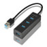 Фото #2 товара AXAGON HUE-S2B - USB 3.2 Gen 1 (3.1 Gen 1) Type-A - USB 3.2 Gen 1 (3.1 Gen 1) Type-A - 5000 Mbit/s - Black - Plastic - 0.3 m