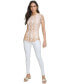 ფოტო #5 პროდუქტის Women's Drawstring-Side Printed Top