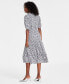 Women's Printed Tiered Midi Dresss, Created for Macy's