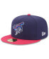 Men's Navy Pensacola Blue Wahoos Authentic Collection Alternate Logo 59FIFTY Fitted Hat