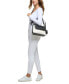 Фото #7 товара Millie Small Convertible Shoulder Bag with Striped Crossbody Strap