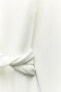 Фото #14 товара Платье миди из крепа с узлом ZARA