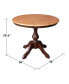 36" Round Top Pedestal Table - 28.9"H