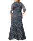 ფოტო #2 პროდუქტის Plus Size Screen Siren Lace Evening Gown