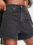 Levi's high waisted mom shorts in black