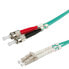 ROLINE Fibre Optic Jumper Cable - 50/125µm - LC/ST - OM3 - turquoise 3 m - 3 m - OM3 - LC - ST