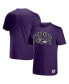 Фото #1 товара Men's NFL X Staple Purple Baltimore Ravens Lockup Logo Short Sleeve T-shirt