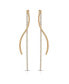 Spin Around 18k Gold Plated Linear Dangle Earrings