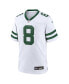 Фото #3 товара Men's Aaron Rodgers White New York Jets Legacy Player Game Jersey
