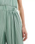 Фото #5 товара 4th & Reckless Tall exclusive pleated wide leg trousers co-ord in sage