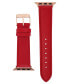 Фото #3 товара Women's Red Apple Leather Band Compatible with 42/44/45/Ultra/Ultra 2 Apple Watch