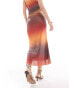 Фото #5 товара Sixth June co-ord ombre mesh maxi skirt in multi